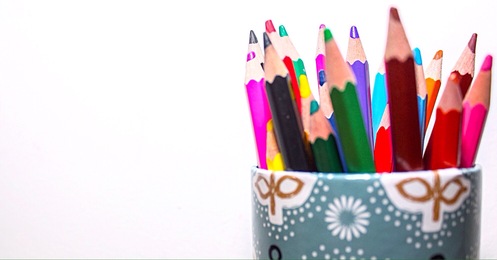 vaso lapices colores